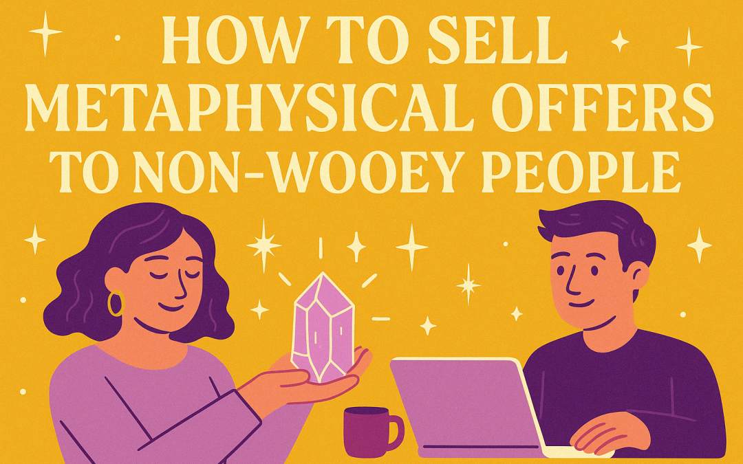 How to Sell Metaphysical Offers to Non-Wooey People